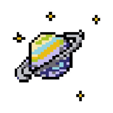 8 bit varlık düzenlenebilir vektör piksel sanatı