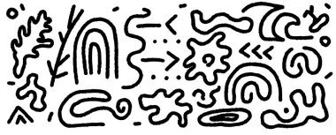 Organik Desen arka plan modern retro doku oluşturma