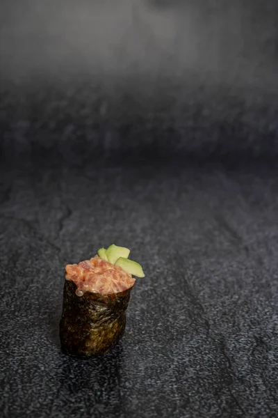 Sashimi Sfondo Nero — Foto Stock