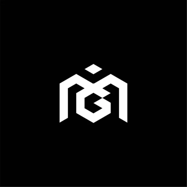 Letter Logo Ontwerp Polygon Monogram Hexagon Icon Template Vector — Stockvector