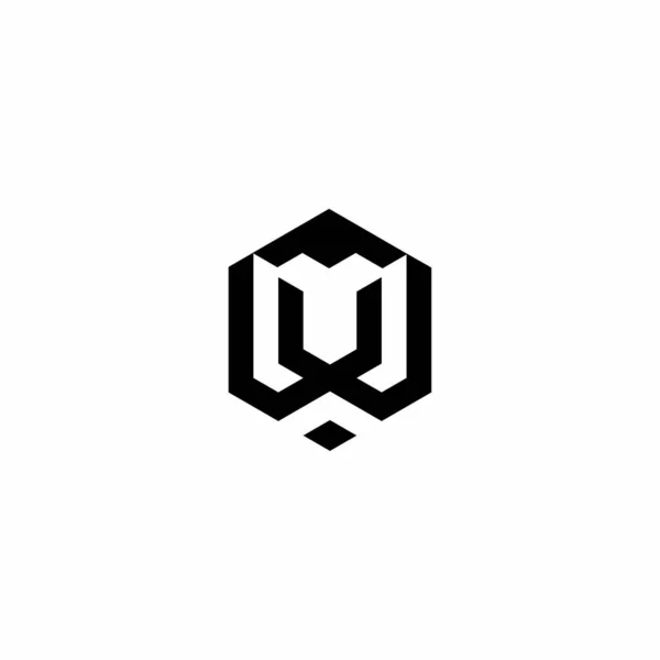 M W W MUW Hexagon logo tasarımı. yaratıcı minimal monokrom sembolü. Evrensel zarif vektör amblemi. Birinci sınıf iş logosu. Şirket kimliği için grafiksel alfabe sembolü