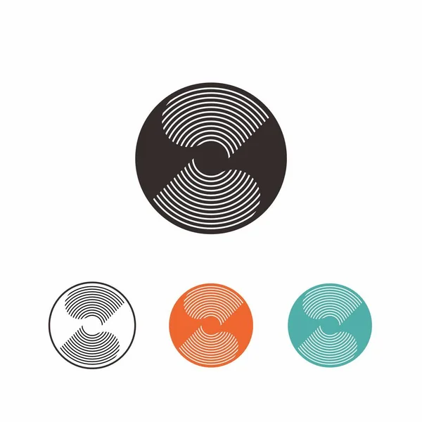 S Logosu Kara Vinil Kayıt Müzik İllüstrasyonu. Müzik diski DJ imza logo tasarım vektörü