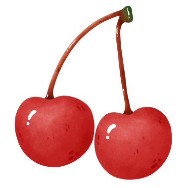 Vişne tabloları. Suluboya biçimi.