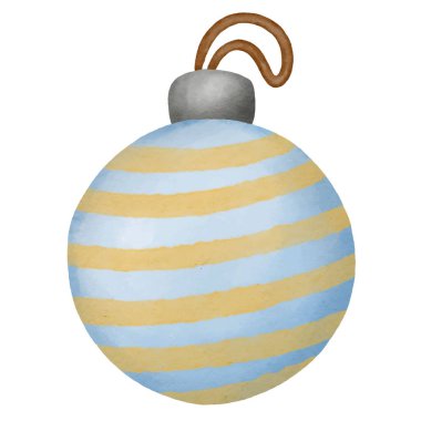 Noel balosu süslemesi, suluboya resim