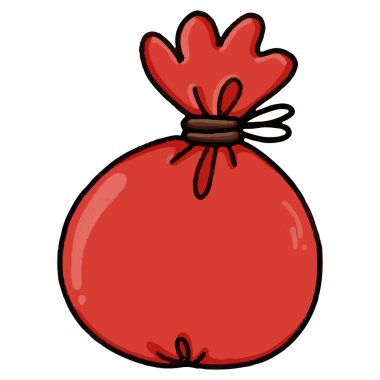 Kırmızı çiçek, illüstrasyon, beyaz arkaplanda vektör.