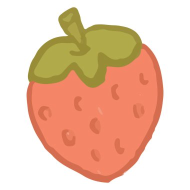 Beyaz arka planda taze çilek