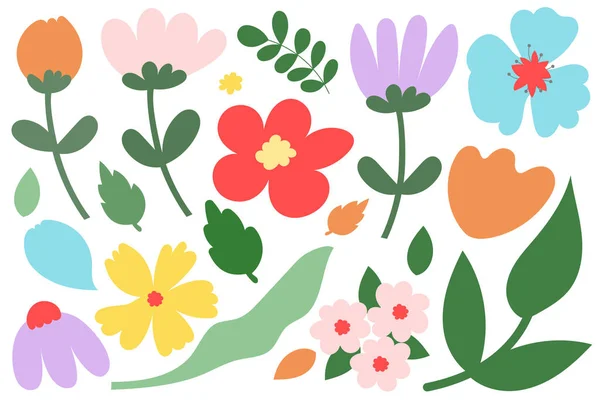 Çiçekli Çiçek Desenli Vektör Çizimi — Stok Vektör