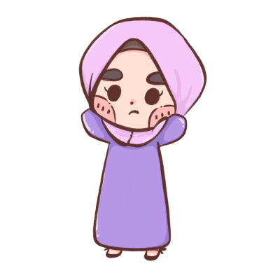 Tatlı Müslüman kız çizgi filmi