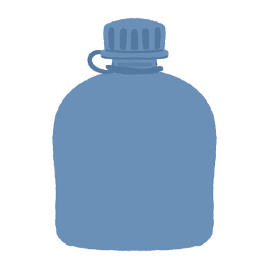 mavi su şişesi izole edilmiş simge beyaz arkaplan, vektör illüstrasyonu