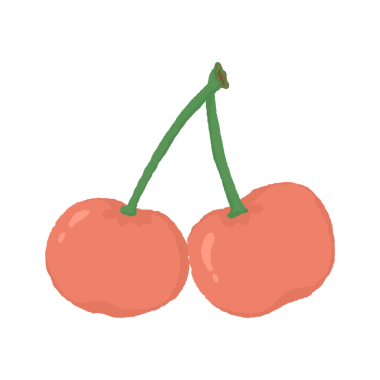 Beyaz arka planda taze kirazlar