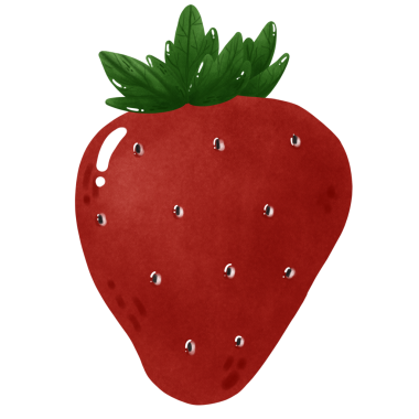 Çilek meyvesi, illüstrasyon, beyaz arkaplanda vektör.