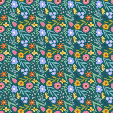 Beyaz çiçeklerle kusursuz desen