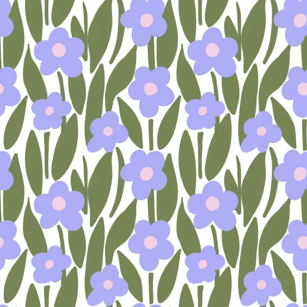 Beyaz çiçeklerle kusursuz desen