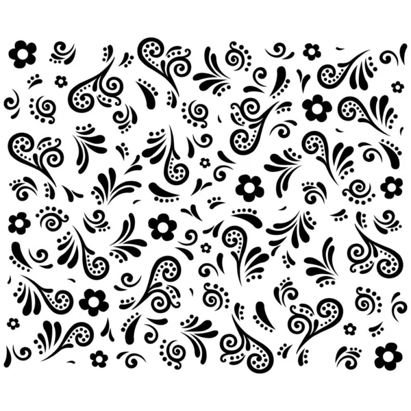 Dikişsiz soyut çiçek desenli