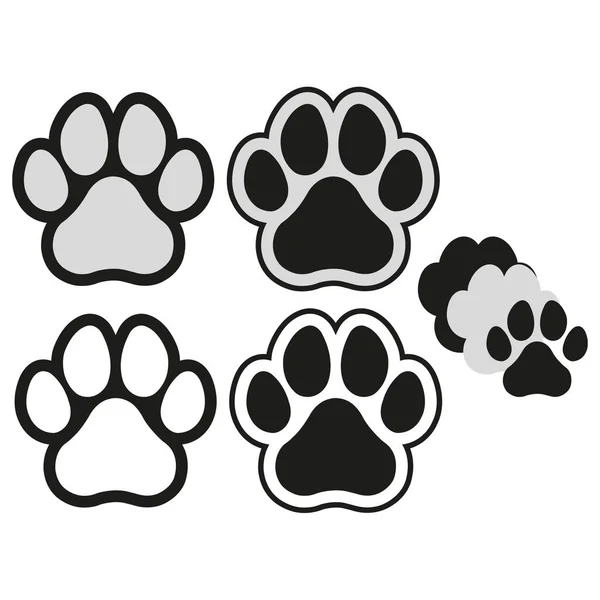 Dog Paw Animal Vector — Stock Vector