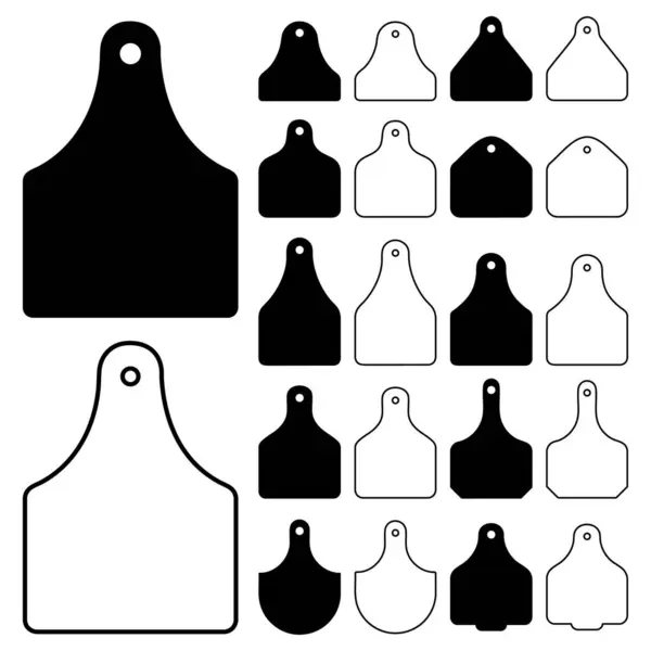 İnek Etiketi, Sığır Çiftliği, Kulak İşaretleme Vektörü Ayarları