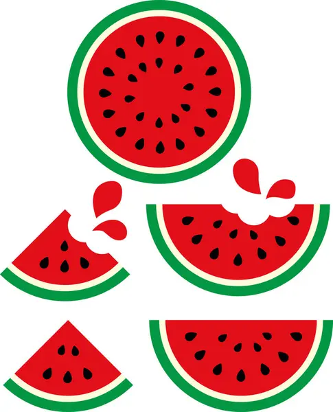 Karpuz Taze Meyve Dilimi Vektörü Ayarları