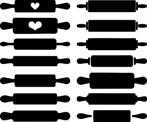 Yuvarlanan İğne, Kurabiye Patenli Mutfak Aletleri Vektörü