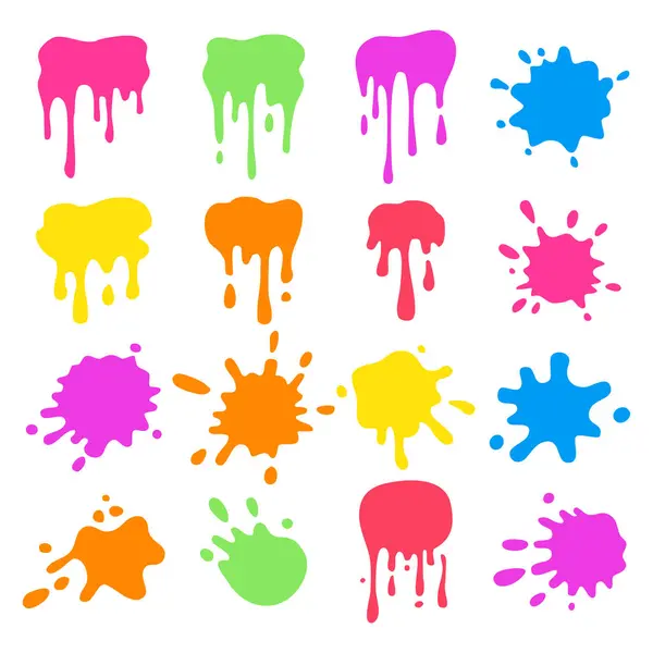 Boya Sıçratma Düz Vektörü Ayarları