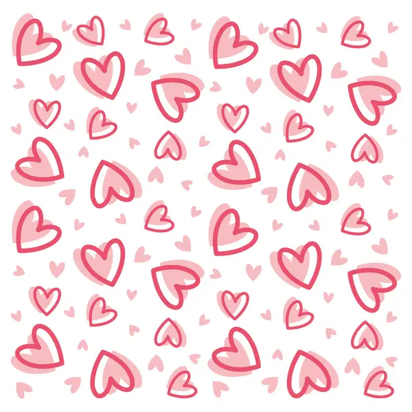 Kalp Deseni Doku Vektörü Tasarımı