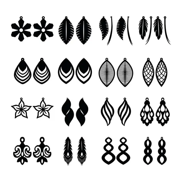 Küpeler - Mücevher Tasarımı ve Tasarım Projeleri için Dosyayı Kes