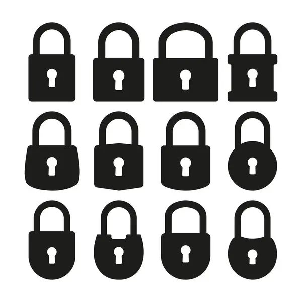 Kilit Koruyucu Asma Kilit Vektörü Ayarları