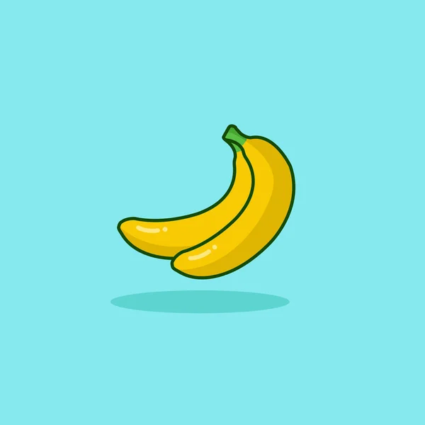 Colorful Illustration Banana — Stock Vector