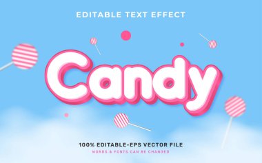 Şekerli Düzenlenebilir metin efekti