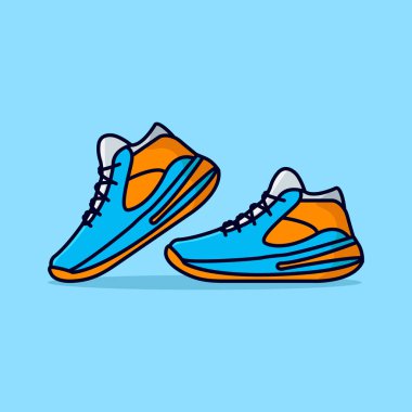 sport shoes illustration design clipart