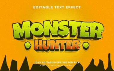 Monster editable text effect