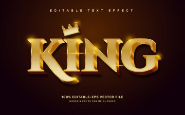 Altın kral metin efekti