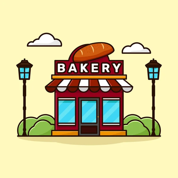 Bakery Store Illustrations Design — Stock Vector