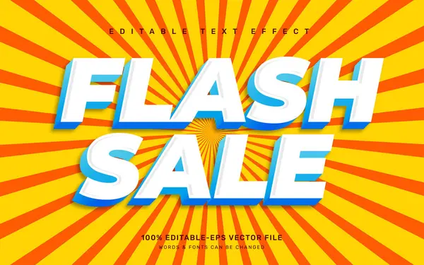 stock vector Flash sale text effect