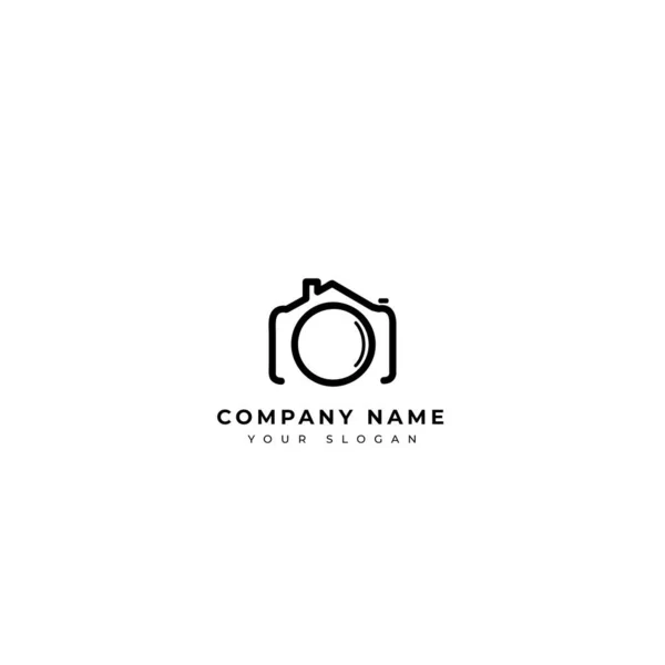 Photographie Immobilière Logo Design — Image vectorielle