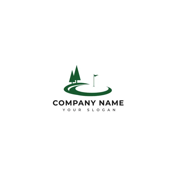 Modelo Design Logotipo Golf —  Vetores de Stock
