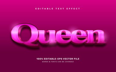 Kraliçe metin efekti tasarımı