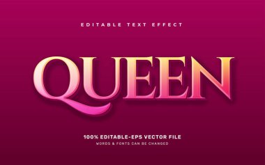 Queen editable text effect