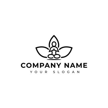 yoga logo vektör tasarım şablonu