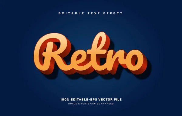 Ретро Дизайн Текстового Ефекту — стоковий вектор