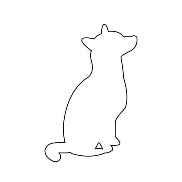 Dog Vector Icon Dog Silhouette Design — Stock Vector
