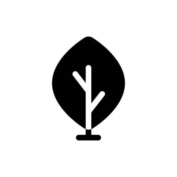 Träd Vektor Ikon Träd Silhuett Design — Stock vektor