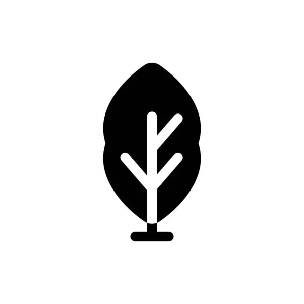 Εικονίδιο Διανύσματος Δέντρων Σχέδιο Σιλουέτας Δέντρων — Διανυσματικό Αρχείο