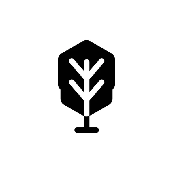 Tree Vector Icon Tree Silhouette Design — Stock Vector