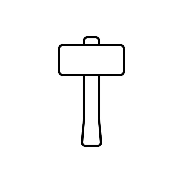 Hammer Vector Icon Design — Stock Vector