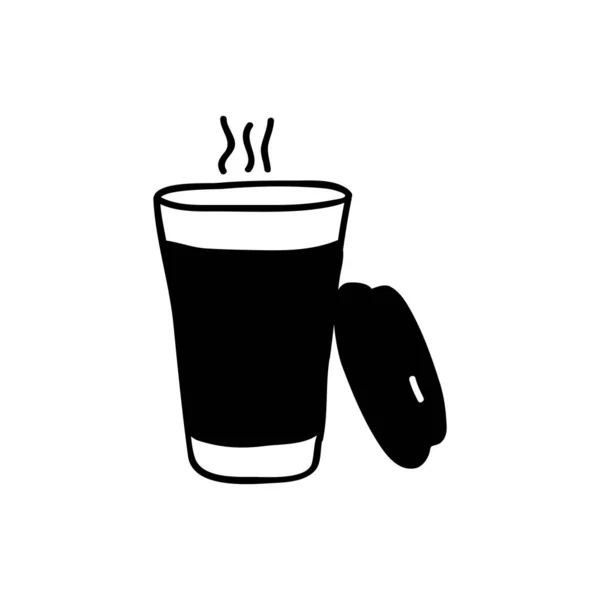 Doodle Coffee Vector Icon — Stock Vector