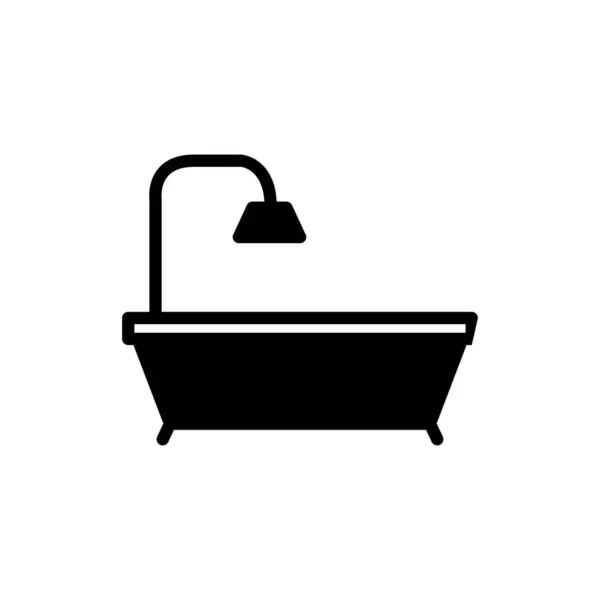 Bathtub Vector Icon Design — Stock vektor