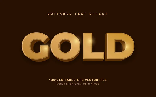 Altın düzenlenebilir metin efekti