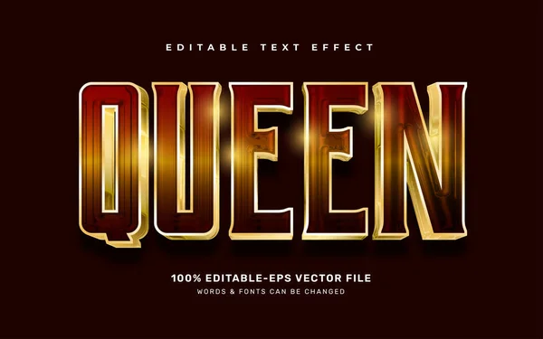 Queen editable text effect