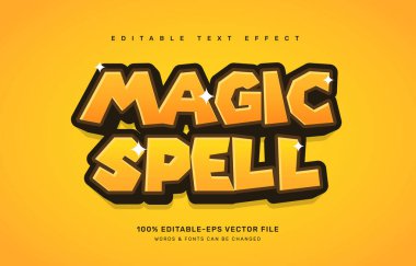 Oyun düzenlenebilir metin efekti şablonu