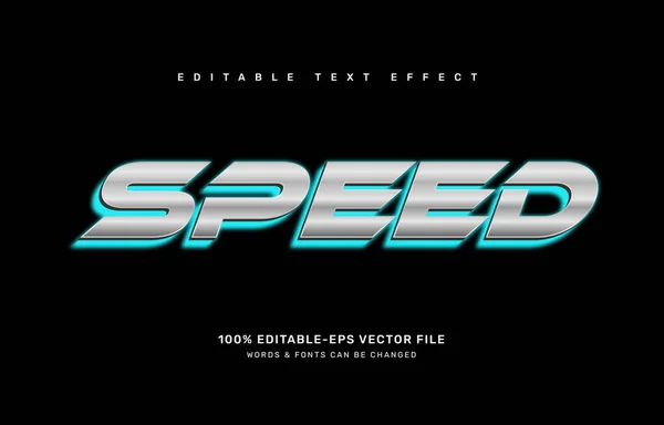 stock vector Speed editable text effect template